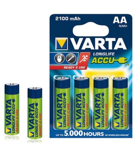 PILA RICARIC. VARTA 1,2V AA 2100MAH 4PZ
