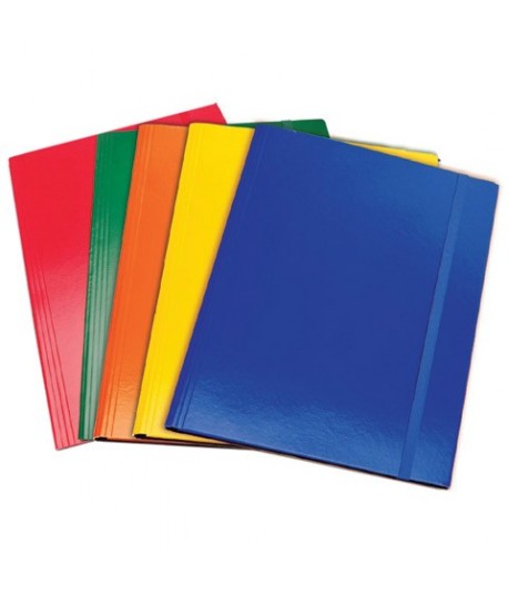 CARTELLA 3L+ELASTICO CM 35X50 5PZ ASSORT