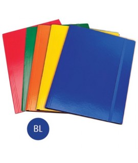CARTELLA 3L+ELASTICO CM 35X50 BLU E.C