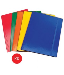 CARTELLA 3L+ELASTICO CM 35X50 ROSSO E.C