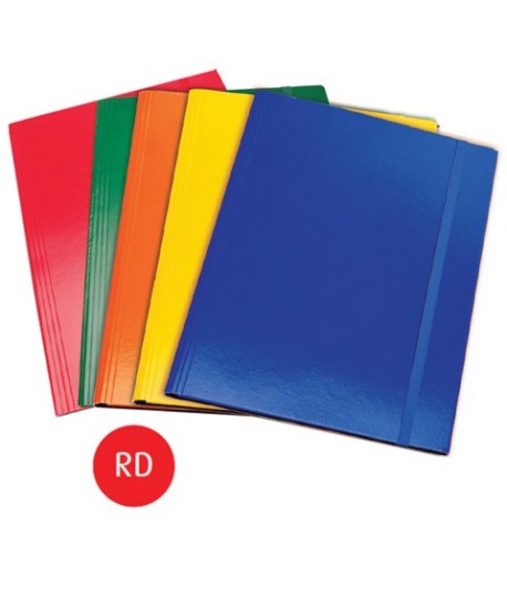 CARTELLA 3L+ELASTICO CM 35X50 ROSSO E.C
