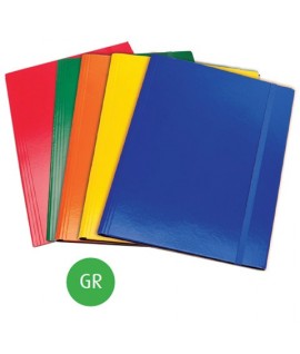 CARTELLA 3L+ELASTICO CM 35X50 VERDE E.C