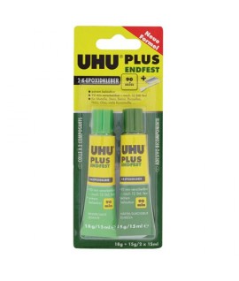 COLLA BI-COMPONENTE UHU PLUS 2*15ML