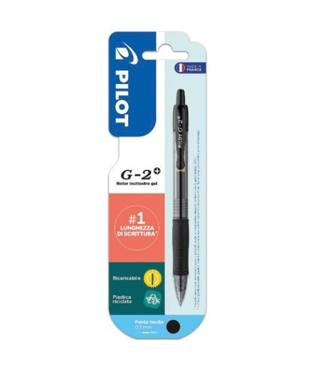 PENNA SFERA PILOT G2 SCATTO NERO BL.1