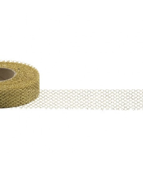 RETINA LUREX 25 MM 20 MT.J911/25 ORO