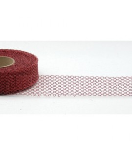 RETINA LUREX 25 MM 20 MT.J911/25 ROSSO