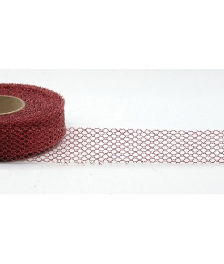 RETINA LUREX 25 MM 20 MT.J911/25 ROSSO