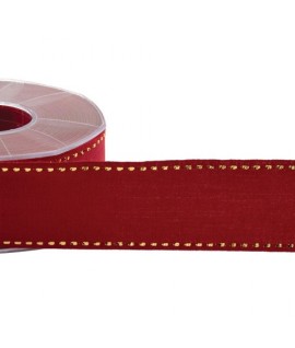 NASTRO COTONE IMPUNTURA 45MM BORDEAUX
