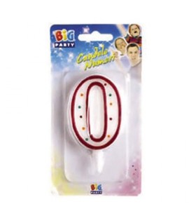 CANDELA NUMERO "0"BIG PARTY C/SOSTEGNO