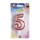 CANDELA NUMERO "5"BIG PARTY C/SOSTEGNO