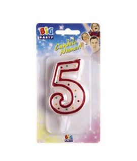 CANDELA NUMERO "5"BIG PARTY C/SOSTEGNO