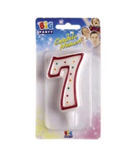 CANDELA NUMERO "7"BIG PARTY C/SOSTEGNO