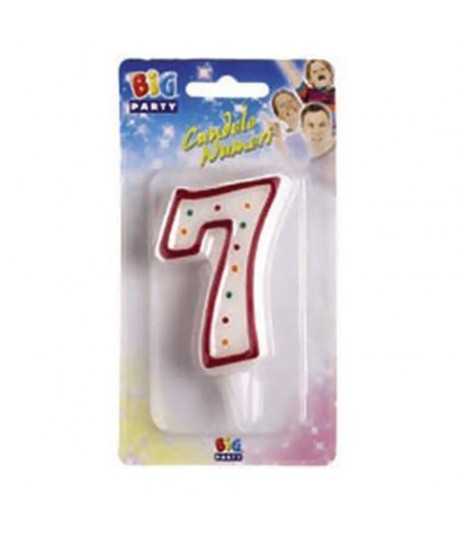 CANDELA NUMERO "7"BIG PARTY C/SOSTEGNO