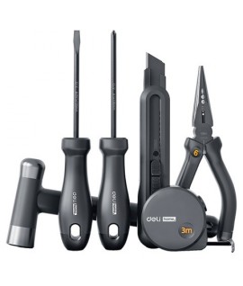 SET UTENSILI CASA 6PZ NERO DELI EHT0006