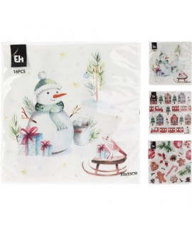 TOVAGLIOLI NATALE 33X33 16PZ 602500490