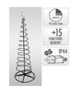 ALBERO LED 640L CALDO 180H NERO AGL00205