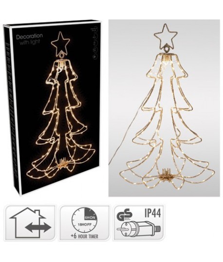ALBERO LED 168L CALDO 49H METAL AMZ14399
