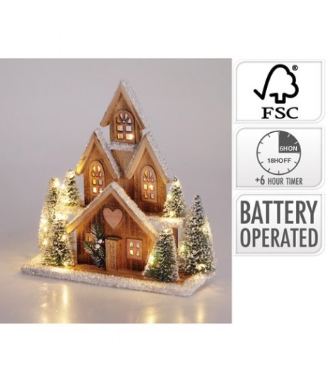 CASA LED LEGNO 30L 32X33 ACW100530
