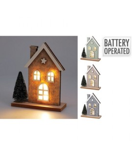 CASA LED FELTRO E LEGNO 14X17 GML001450
