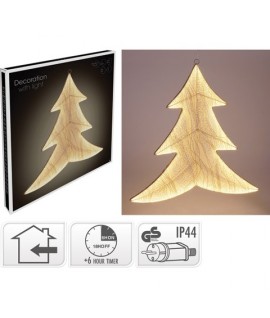 ALBERO LED 260L CM56 TESS.ORO AMZ143210