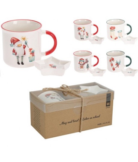 TAZZA C/CIOTOLA NATALE SET Q75991090