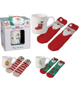 TAZZA C/CALZE NATALE SET LI2000010