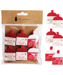 MOLLETTE CLIP LEGNO NATALE 6PZ GR9023310