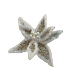 FIORE TESSUTO ORO D.30CM 45522