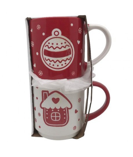TAZZA DECOR.NATALE ML260 SET 2PZ 12323