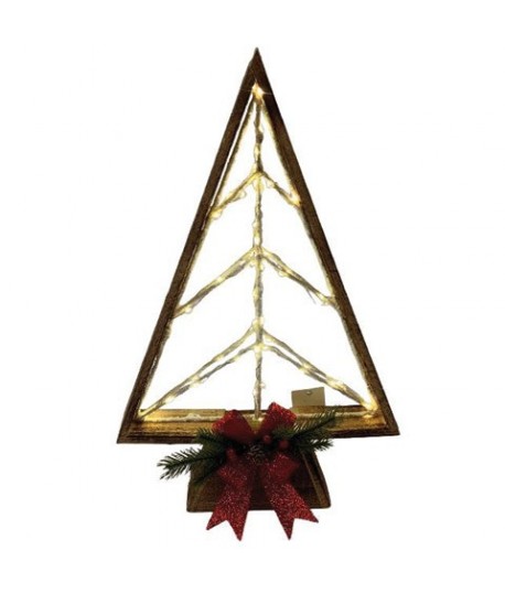 ALBERO LED IN LEGNO 35L BATT 26X44 83869