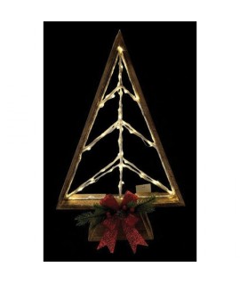 ALBERO LED IN LEGNO 50L BATT 31X50 83876