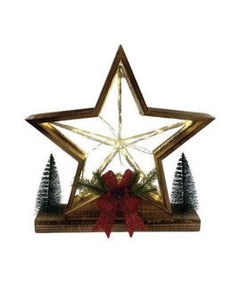 STELLA LED IN LEGNO 35L BATT 30X33 83920
