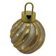 SFERA LED VETRO ORO D15X20H BATT 66749