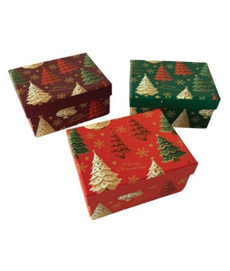 SCATOLA REGALO ALBERI NAT. 12X9X6 83586