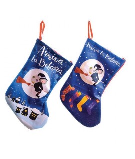 CALZA BEFANA TESSUTO 21X33 79056