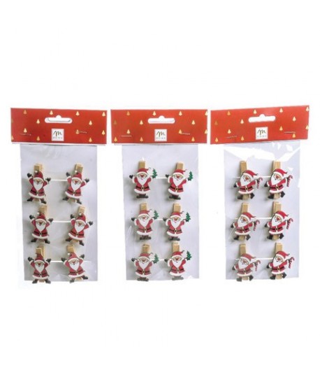MOLLETTE LEGNO NATALE 3,5X4,5 6PZ 76137