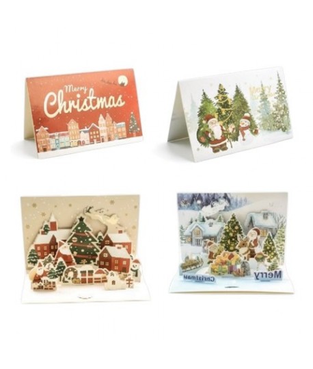 BIGLIETTO BUON NATALE 3D 12X17 79417