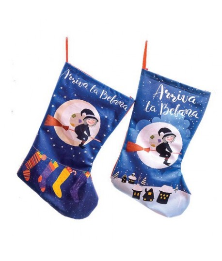 CALZA BEFANA TESSUTO 43X27 78063