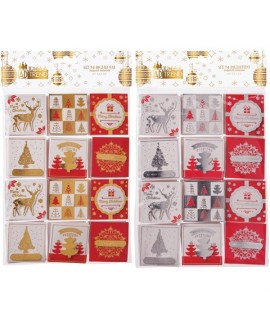 BIGLIETTI BUON NATALE 6X6 SET24 62123