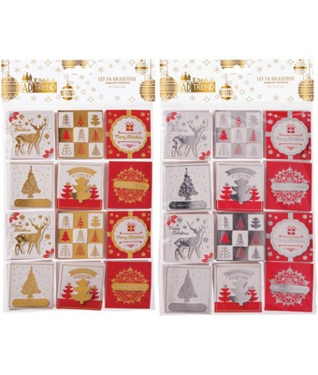 BIGLIETTI BUON NATALE 6X6 SET24 62123