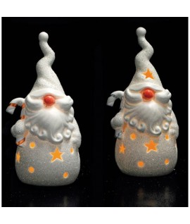 BABBO NATALE C/SFERA LED 8X6X16H 70839