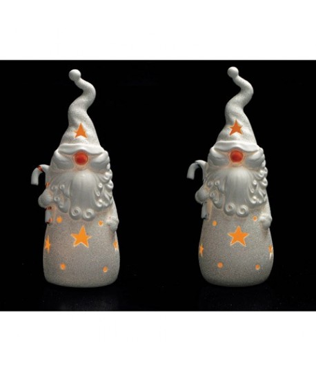 BABBO NATALE C/SFERA LED 12X9X28 70841