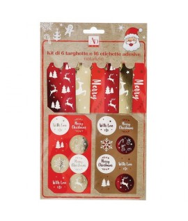 KIT BIGLIETTI+ADESIVI NATALE 85625
