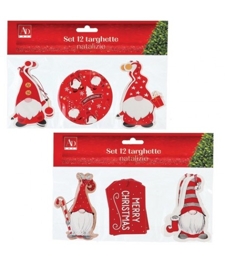 BIGLIETTI/TAG BUON NATALE CM4 12PZ 85629