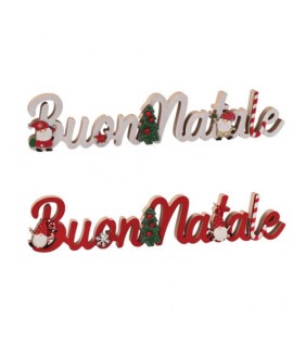 SCRITTA-BUON NATALE- MDF 47X2X10H 116695