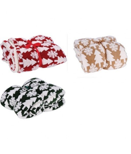 COPERTA TESSUTO NATALIZIA 130X160 117122
