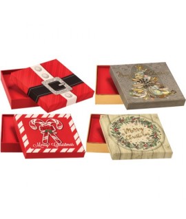 SCATOLA REGALO NATALE 10X10X2H 117178