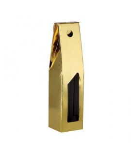 SCATOLA P/BOTTIGLIA ORO 9X9X38H 1 PS