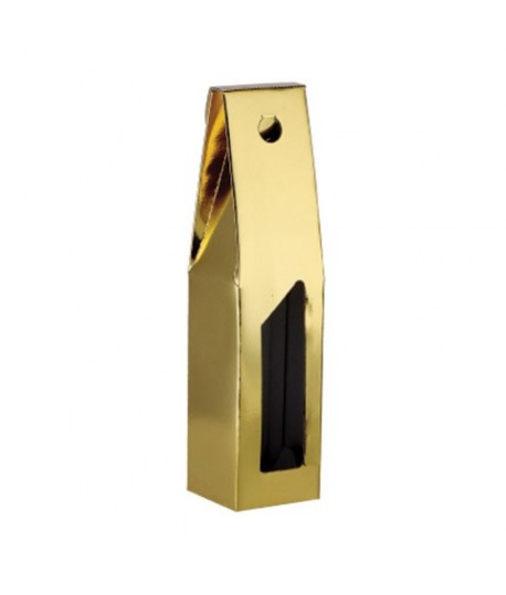 SCATOLA P/BOTTIGLIA ORO 9X9X38H 1 PS