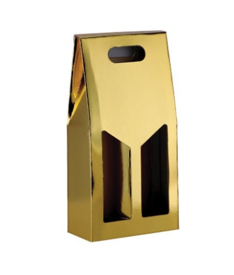 SCATOLA P/BOTTIGLIA ORO 18X9X38H 2 PS